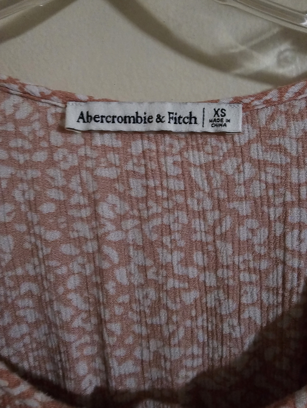 Abercrombie & Fitch Blush Pink Printed Tiered Maxi Dress - Picture 2 of 4